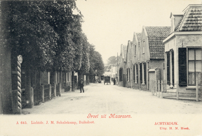 6607 Gezicht in de Achterstraat te Maarssen/Nieuw Maarsseveen uit het westen. N.B. De straatnaam Achterstraat is later ...